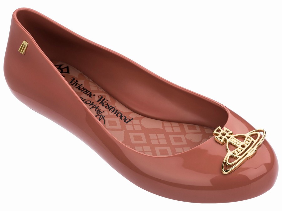Bailarinas Melissa Vivienne Westwood Space Love Tuscany Cut Out Orb Mujer - Rojas Oscuro - Argentina